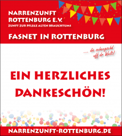 Zunftmeister der Narrenzunft Rottenburg e. V. Dieter Karrer