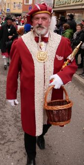 Zunftmeister der Narrenzunft Rottenburg e. V. Dieter Karrer