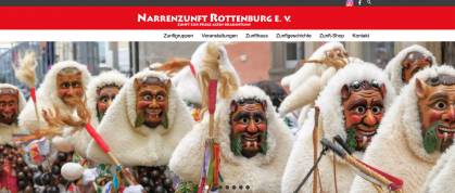 Neue Webseite der Narrenzunft Rottenburg e. V.