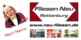 Sponsor der Narrenzunft Rottenburg e. V. - Fliesen Neu