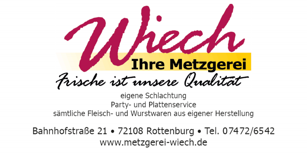Sponsor der Narrenzunft Rottenburg e. V. - Metzgerei Wiech