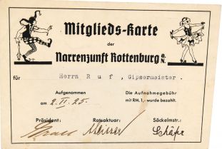 100 Jahre Narrenzunft Rottenburg