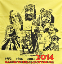 Fasnetstuch Narrentreffen gelb