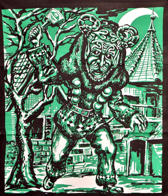 Fasnetstuch "Pompele" GRÜN