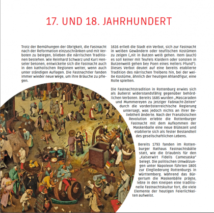 Jubiläumsbuch "100 Jahre Narrenzunft Rottenburg" 