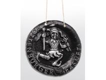 Plastikabzeichen  Hofnarr schwarz