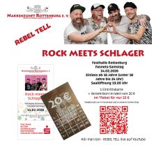 🎸 ROCK MEETS SCHLAGER – Das Fasnets-Highlight 2026! 🎤